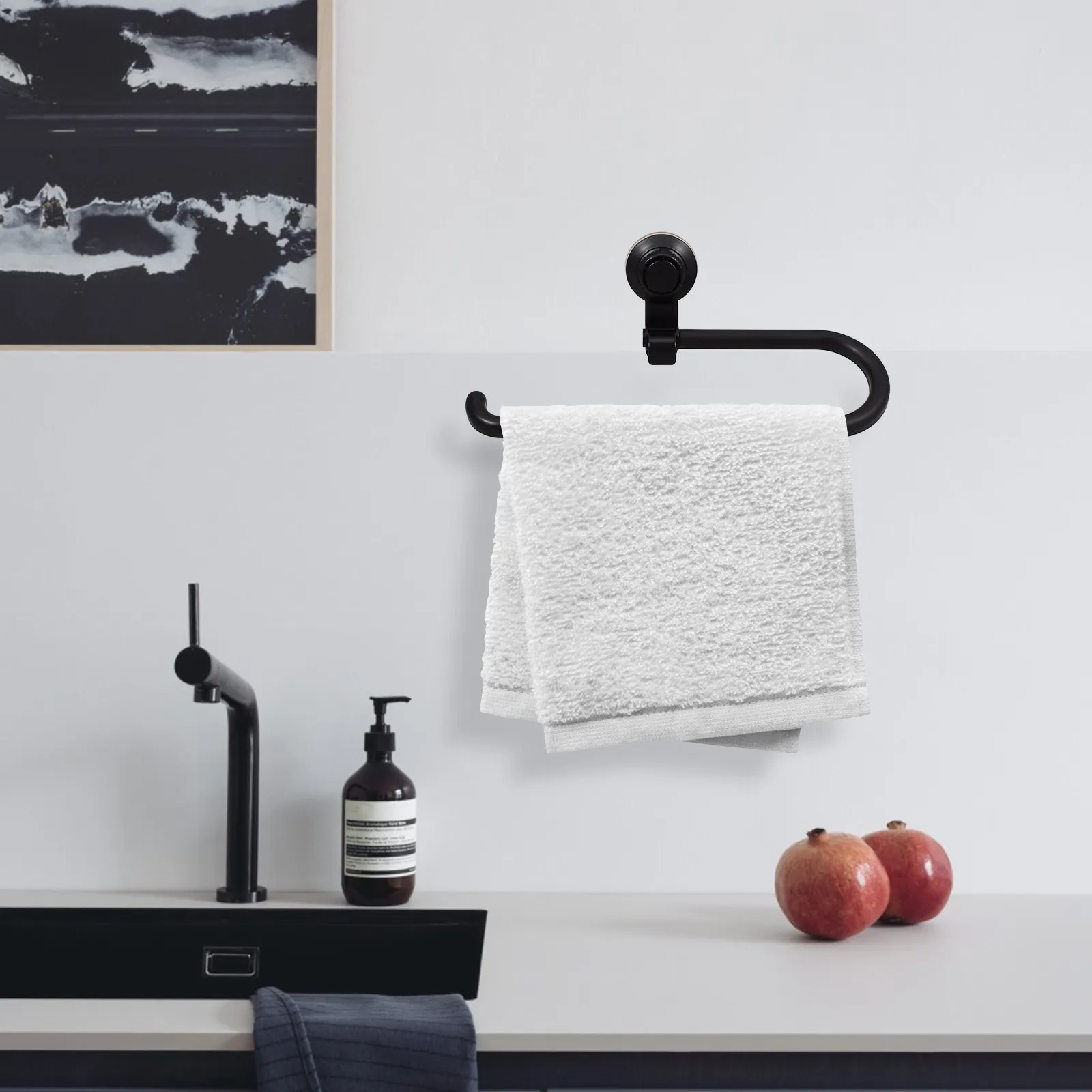 Black Suction Cup Paper Towel Holder Wall Mounted Toilet Paper Roll Holder No Drilling Compact Design Modern Bathroom Kitchen
Black Suction Cup Paper Towel Holder Wall Mounted Toilet Paper Roll Holder No Drilling Compact Design Modern Bathroom Kitchen