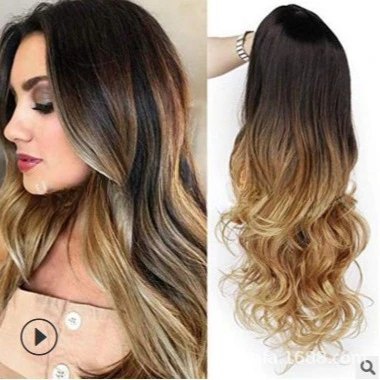 Wigs female black gradual change blond medium length curly hair micro curl African dyed chemical fiber hair
Wigs female black gradual change blond medium length curly hair micro curl African dyed chemical fiber hair
