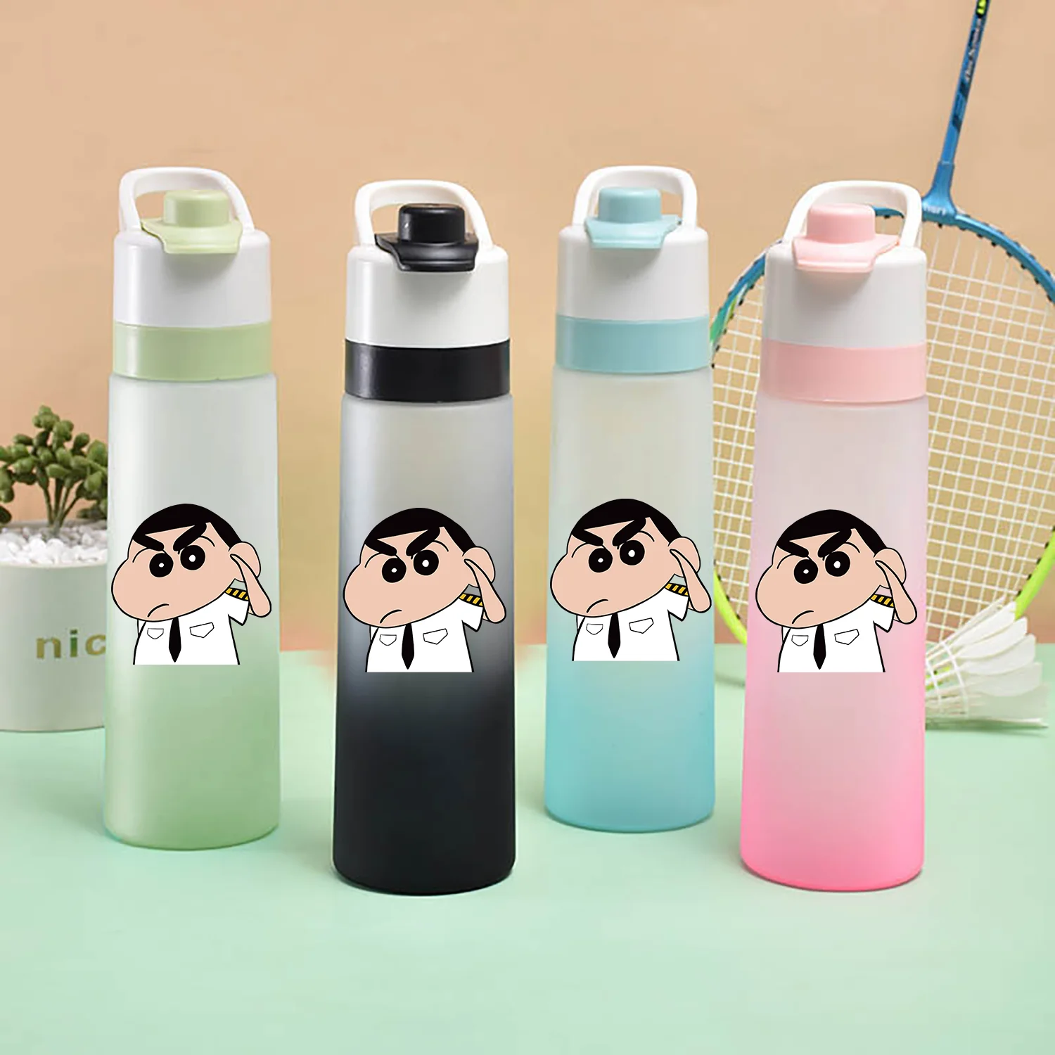 MINISO Crayon Shin-chan Can spray Frosted water spray cup Outdoor sports portable large capacity Practical gifts for children
MINISO Crayon Shin-chan Can spray Frosted water spray cup Outdoor sports portable large capacity Practical gifts for children