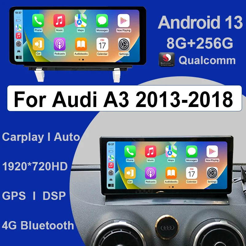 Factory Price Android13 For AUDI A3 2013-2018 10.25" Car Video Player Qualcomm Auto Apple Carplay Multimedia Navigation Screen
Factory Price Android13 For AUDI A3 2013-2018 10.25" Car Video Player Qualcomm Auto Apple Carplay Multimedia Navigation Screen