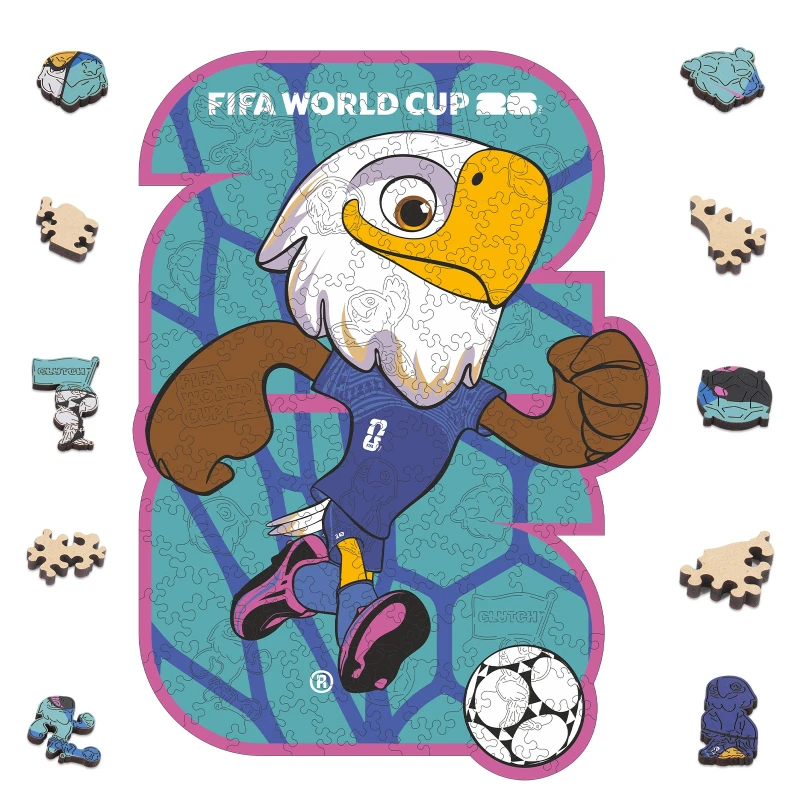 2026 FIFA World Cup"Clutch Mascot"Wooden Jigsaw Puzzle for Adult Kid Football Fans SouvenirTeaser Classic Wood Puzzle Home Decor
2026 FIFA World Cup"Clutch Mascot"Wooden Jigsaw Puzzle for Adult Kid Football Fans SouvenirTeaser Classic Wood Puzzle Home Decor