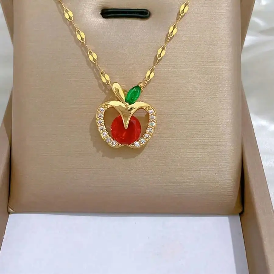 Stainless Steel Zirconia Pendant Necklace Fashion Elegant Jewelry Gift
Stainless Steel Zirconia Pendant Necklace Fashion Elegant Jewelry Gift