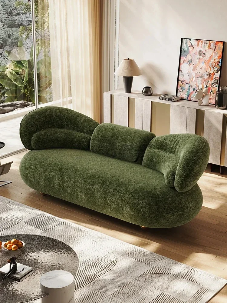 Italian minimalist fabric sofa high-end curved light luxury straight row cream style
Italian minimalist fabric sofa high-end curved light luxury straight row cream style