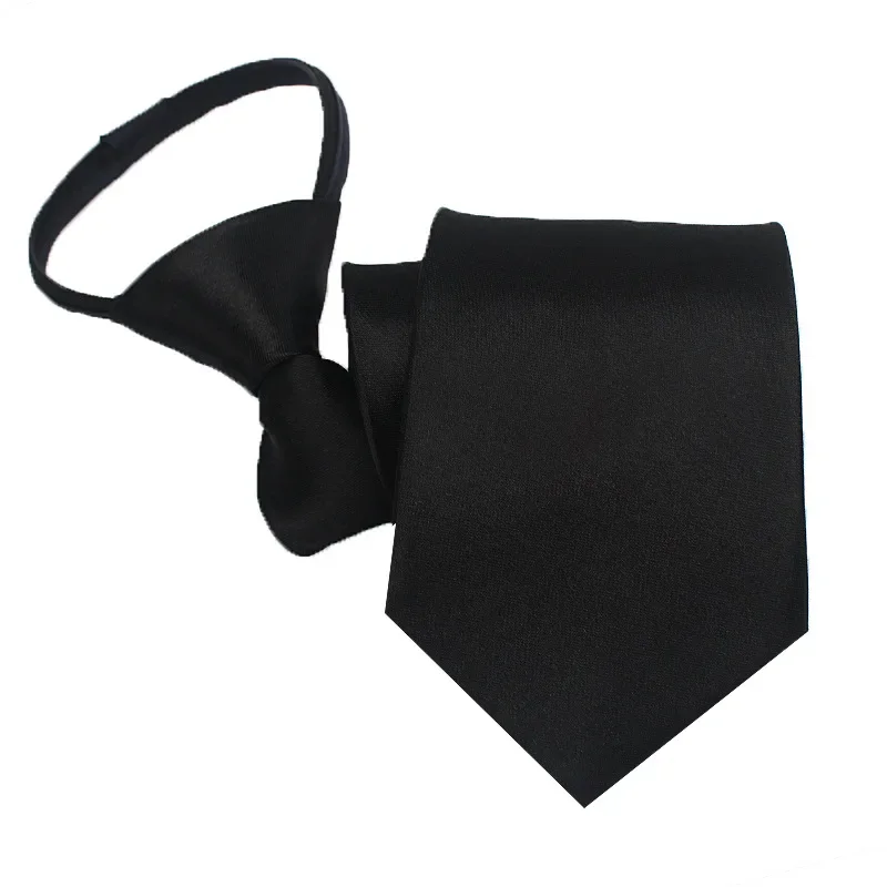 Men's 8cm polyester zipper tie, solid color, one color, lazy tie, business suit, profession
Men's 8cm polyester zipper tie, solid color, one color, lazy tie, business suit, profession