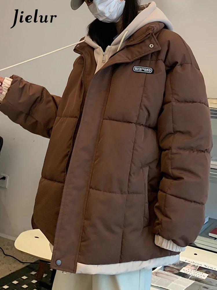 Jielur Fake Two Loose Korean Chic Parka Woman Winter Casual Loose Outerwear Parkas Female Off White Black Coffee Women's Coat
Jielur Fake Two Loose Korean Chic Parka Woman Winter Casual Loose Outerwear Parkas Female Off White Black Coffee Women's Coat