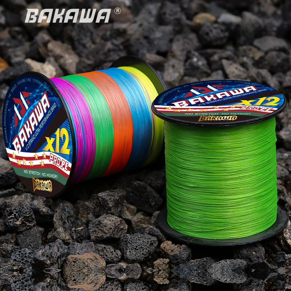 BAKAWA X12 strands 500M braided Fishing Line multifilament Japan PE For fishing carp fishing accessories equipment Fishing goods
BAKAWA X12 strands 500M braided Fishing Line multifilament Japan PE For fishing carp fishing accessories equipment Fishing goods