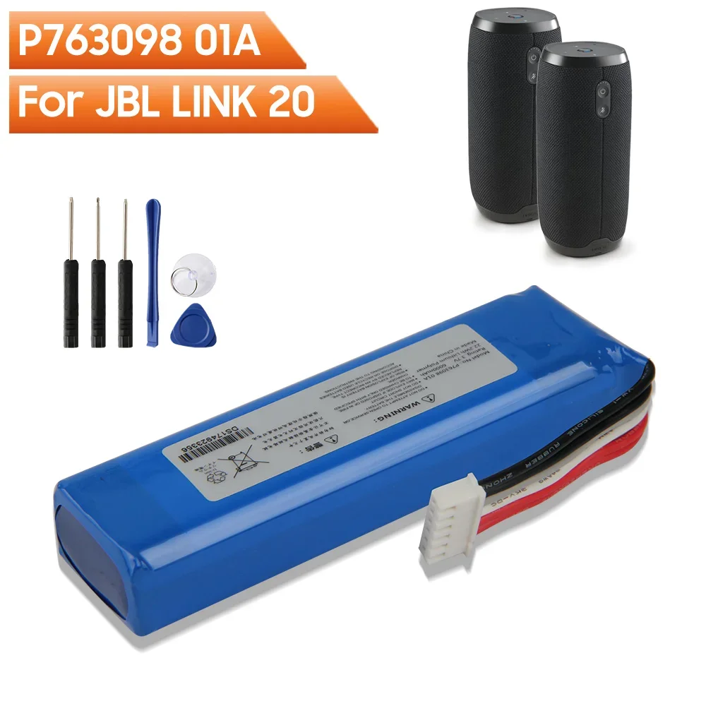 Сменный аккумулятор P763098 01A для JBL LINK 20 LINK20 Bluetooth аудио уличный динамик перезаряжаемый аккумулятор 6000 мАч
Сменный аккумулятор P763098 01A для JBL LINK 20 LINK20 Bluetooth аудио уличный динамик перезаряжаемый аккумулятор 6000 мАч
