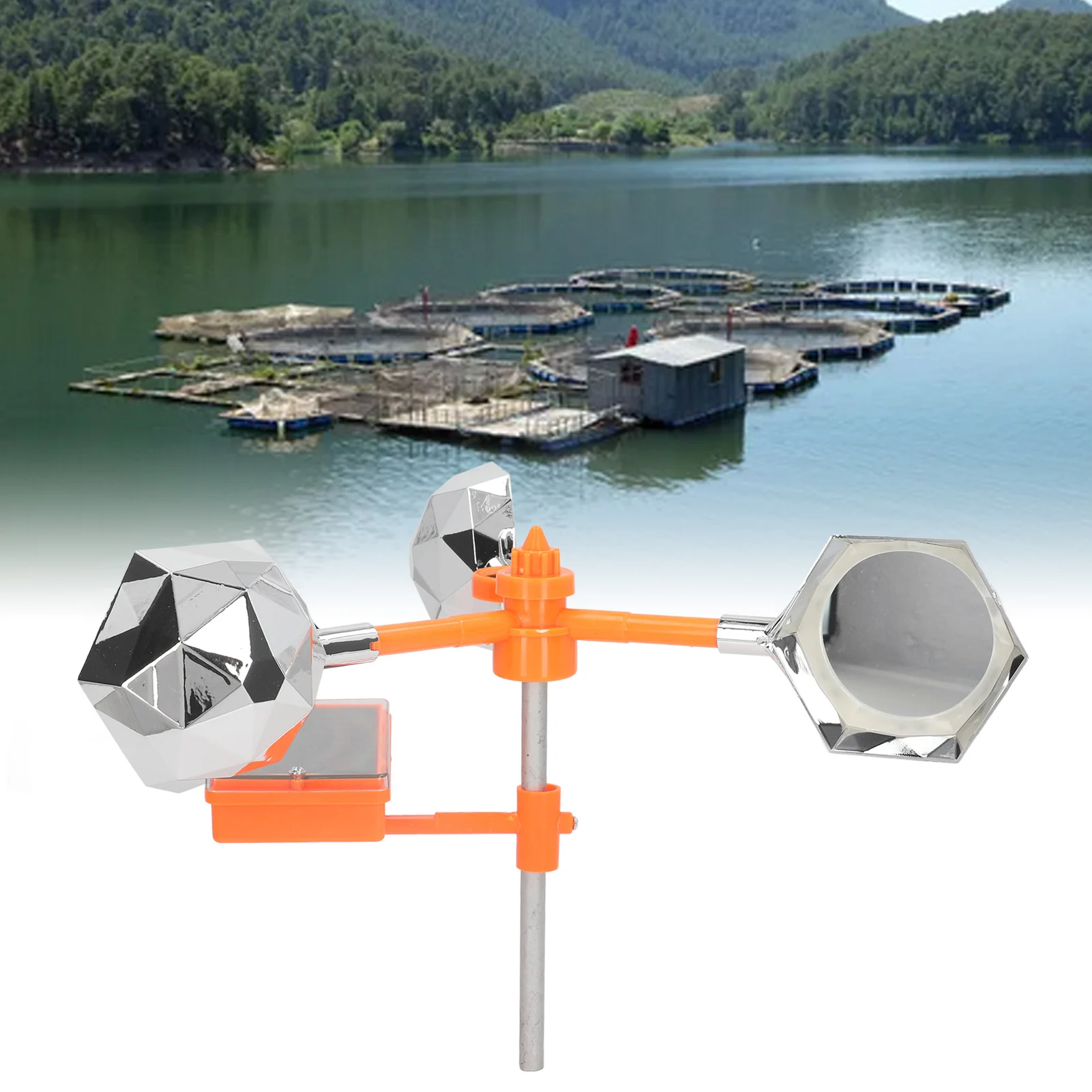 Animal Bird Deterrent White Solar Sound Light Bird Repeller 360° Rotating Solar Bird Flashing Deterrent for Farm Bird Repeller
Animal Bird Deterrent White Solar Sound Light Bird Repeller 360° Rotating Solar Bird Flashing Deterrent for Farm Bird Repeller