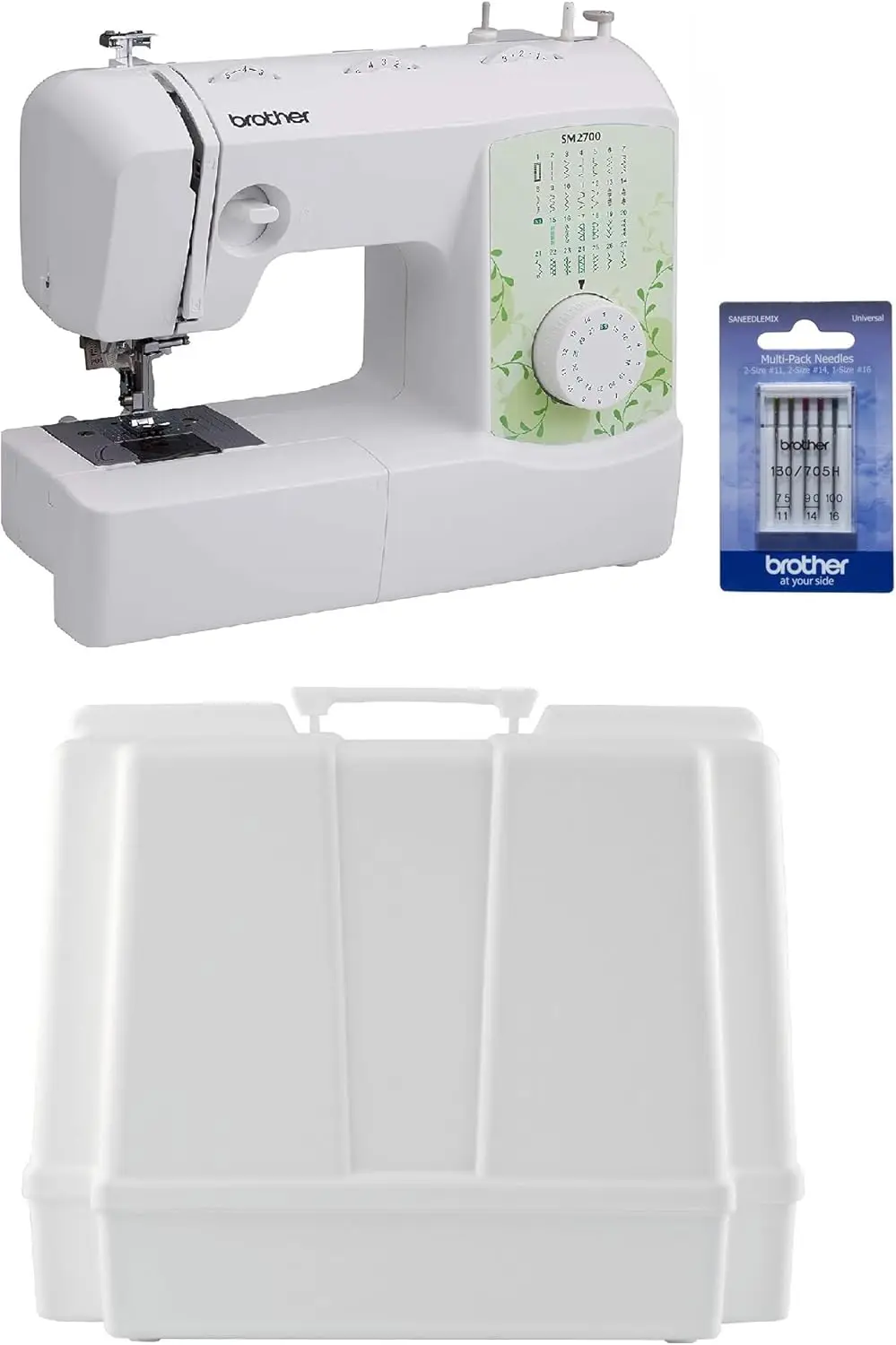 27-Stitch Free Arm Sewing Machine with Hard Case & Needles
27-Stitch Free Arm Sewing Machine with Hard Case & Needles