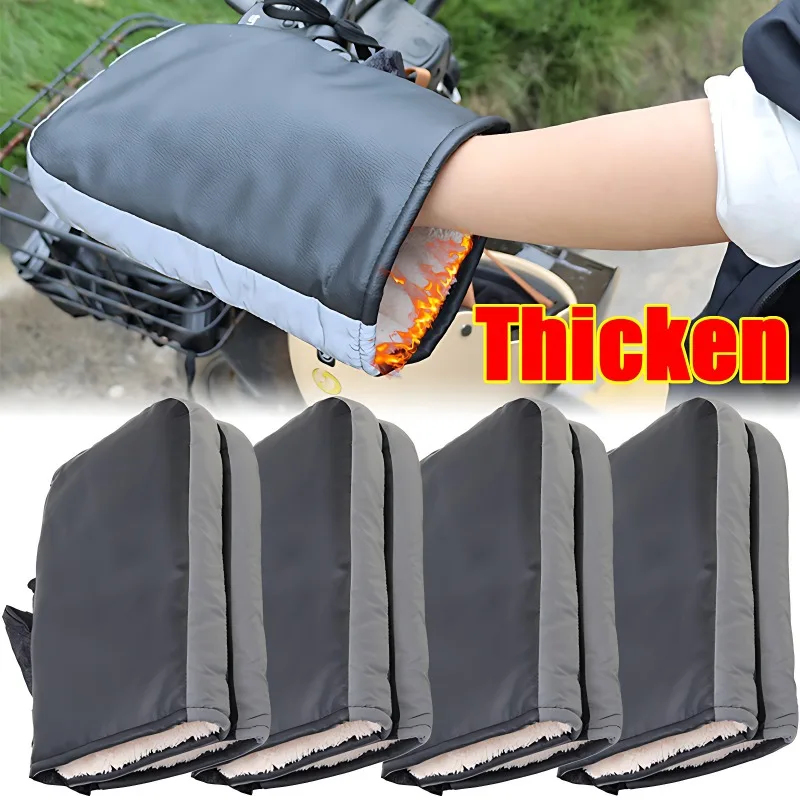 Motorcycle Handlebar Muffs Guantes Protective Motorcycle Scooter Thick Warm Grip Handle Cover Rainproof Winter Warmer Gloves 
Motorcycle Handlebar Muffs Guantes Protective Motorcycle Scooter Thick Warm Grip Handle Cover Rainproof Winter Warmer Gloves