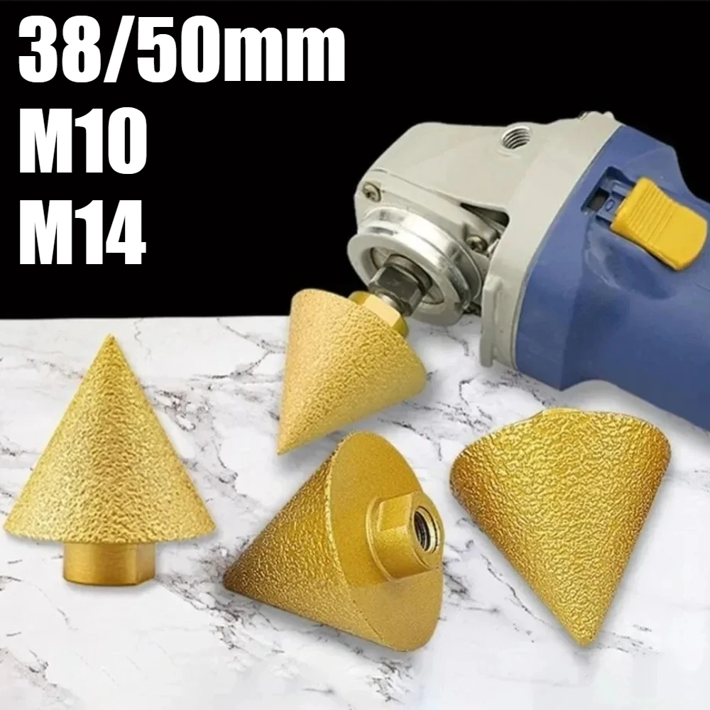 M10 M14 Thread Diamond Beveling Chamfer Bit 38/50mm Cone Punching Expanding Drill Bit Grinding Wheel Ceramic Tile Chamferer
M10 M14 Thread Diamond Beveling Chamfer Bit 38/50mm Cone Punching Expanding Drill Bit Grinding Wheel Ceramic Tile Chamferer