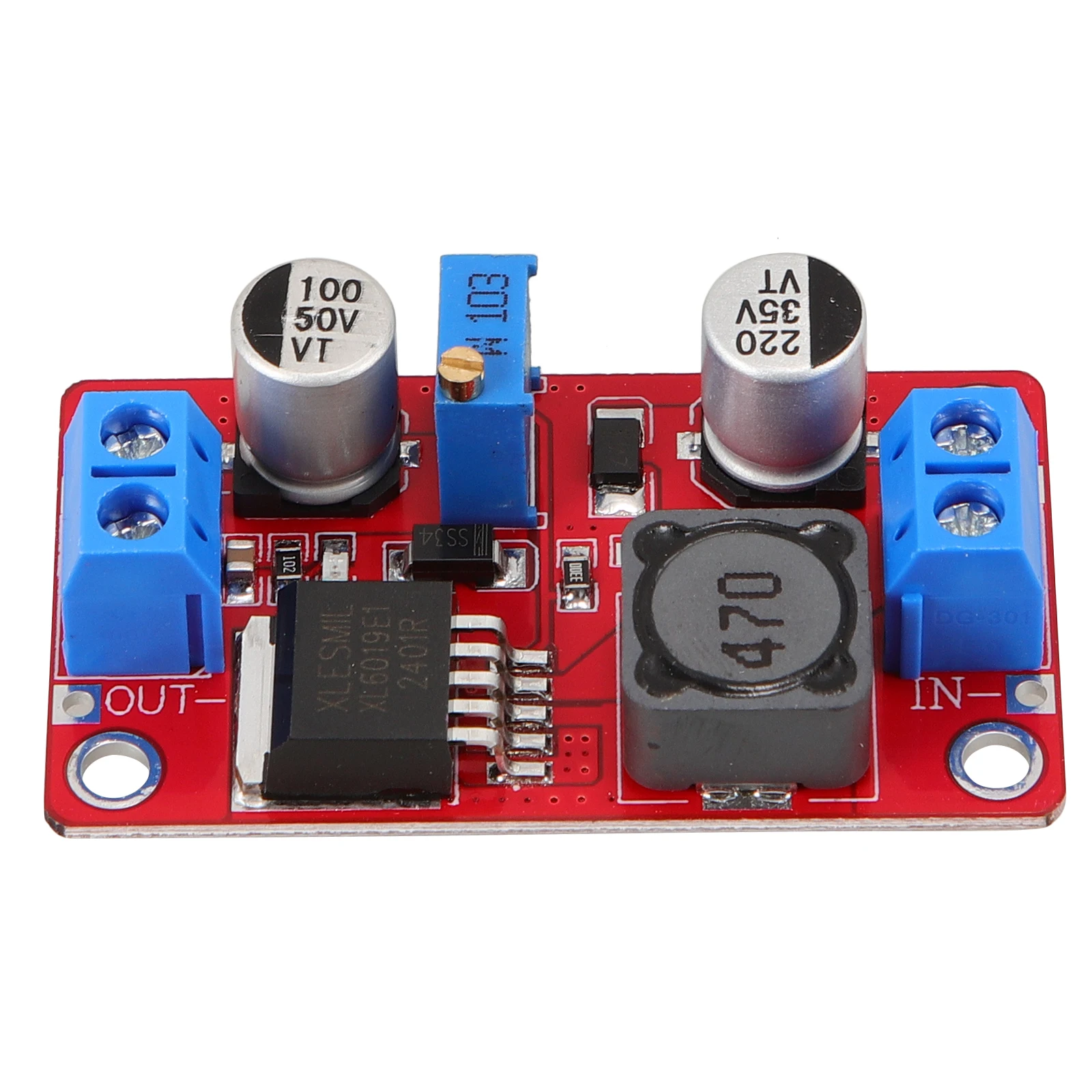 XL6019 - Boost Power Module 5A High Current Voltage Regulator Portable To Converter Adjustable Output For Electronics
XL6019 - Boost Power Module 5A High Current Voltage Regulator Portable To Converter Adjustable Output For Electronics