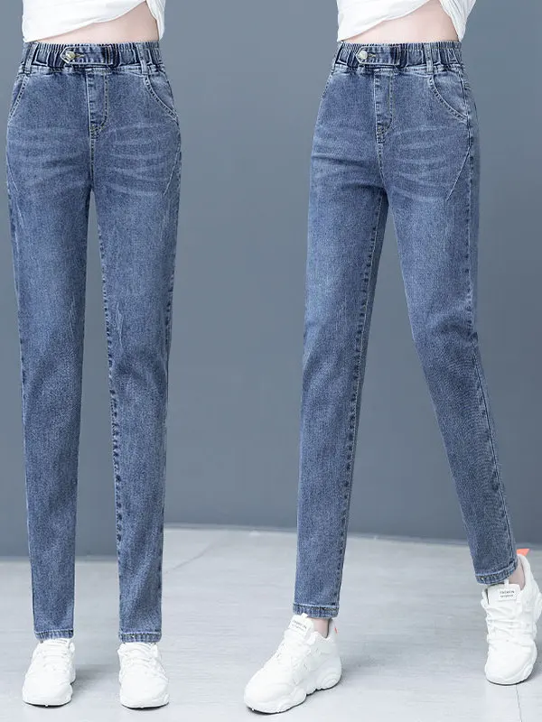 Джинсы Mom с высокой талией, женские модные облегающие прямые брюки-харланы из хлопкового стрейч-денима для повседневной носки, осенний сезон
Джинсы Mom с высокой талией, женские модные облегающие прямые брюки-харланы из хлопкового стрейч-денима для повседневной носки, осенний сезон