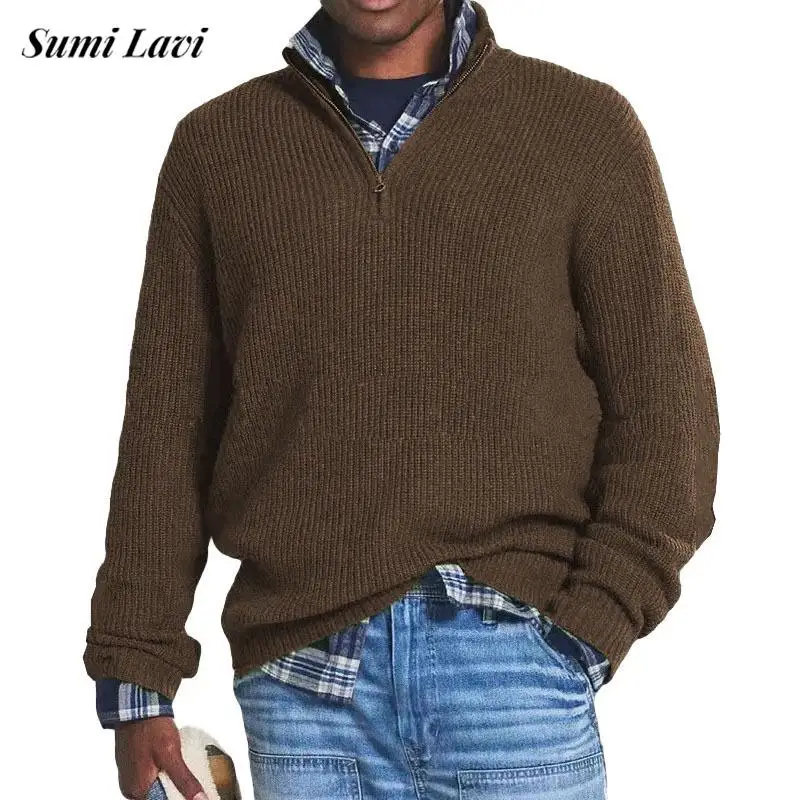 Daily Casual Solid Color Knitting Sweater Mens Long Sleeve Zipper Turtleneck Slim Jumpers Men Fall Fashion Long Sleeve Sweaters
Daily Casual Solid Color Knitting Sweater Mens Long Sleeve Zipper Turtleneck Slim Jumpers Men Fall Fashion Long Sleeve Sweaters