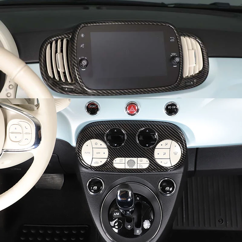 Для Fiat 500 2016+ комплект для модификации интерьера из карбона, накладка на центральную консоль и воздуховоды, наклейка для салона автомобиля, ABS, комплект из 2-х частей
Для Fiat 500 2016+ комплект для модификации интерьера из карбона, накладка на центральную консоль и воздуховоды, наклейка для салона автомобиля, ABS, комплект из 2-х частей
