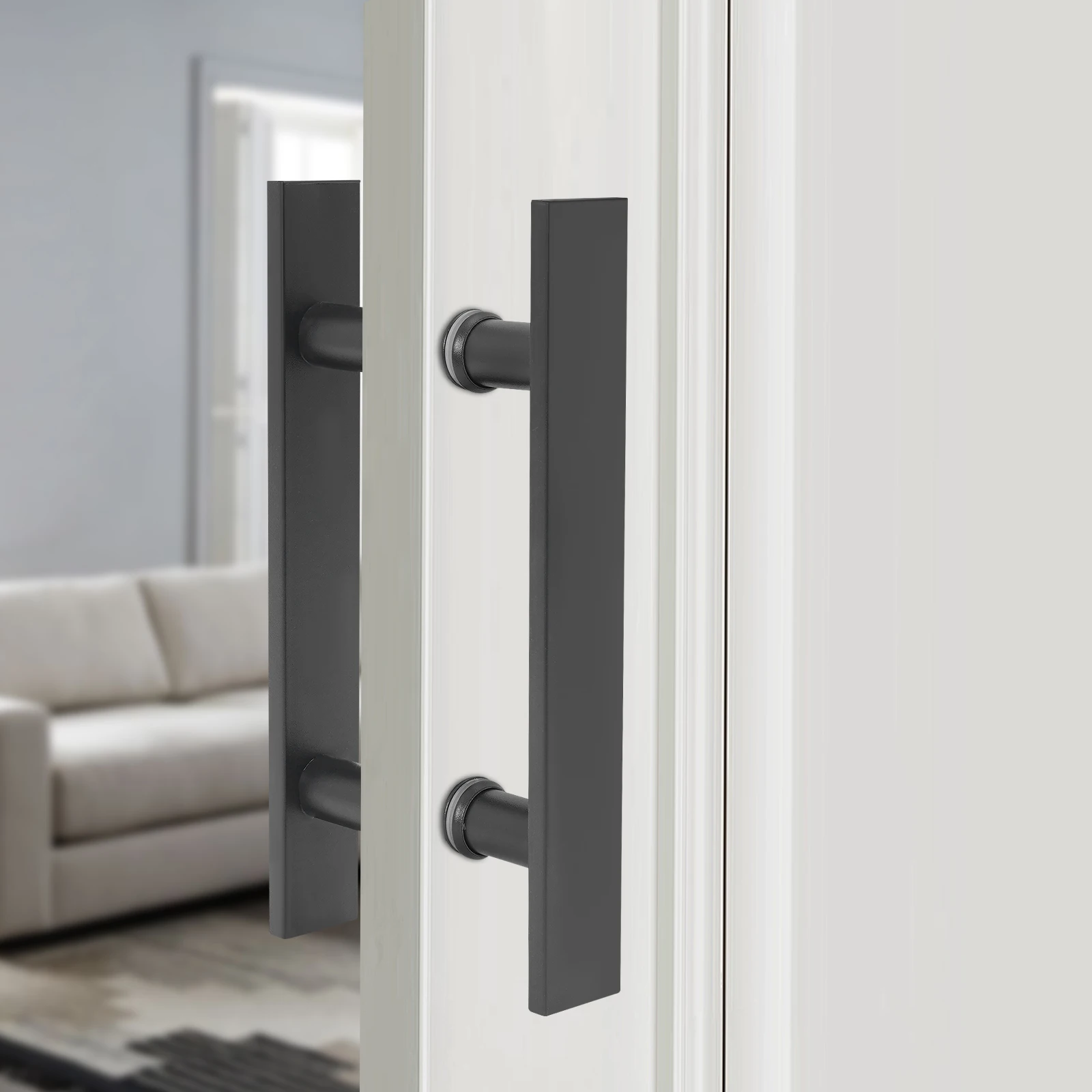 Stainless Steel Door Handle, Pair of Pull Push Sliding Barn Door Handles, 11.61*1.6*5.91in Double Sided Door Pull Handle
Stainless Steel Door Handle, Pair of Pull Push Sliding Barn Door Handles, 11.61*1.6*5.91in Double Sided Door Pull Handle