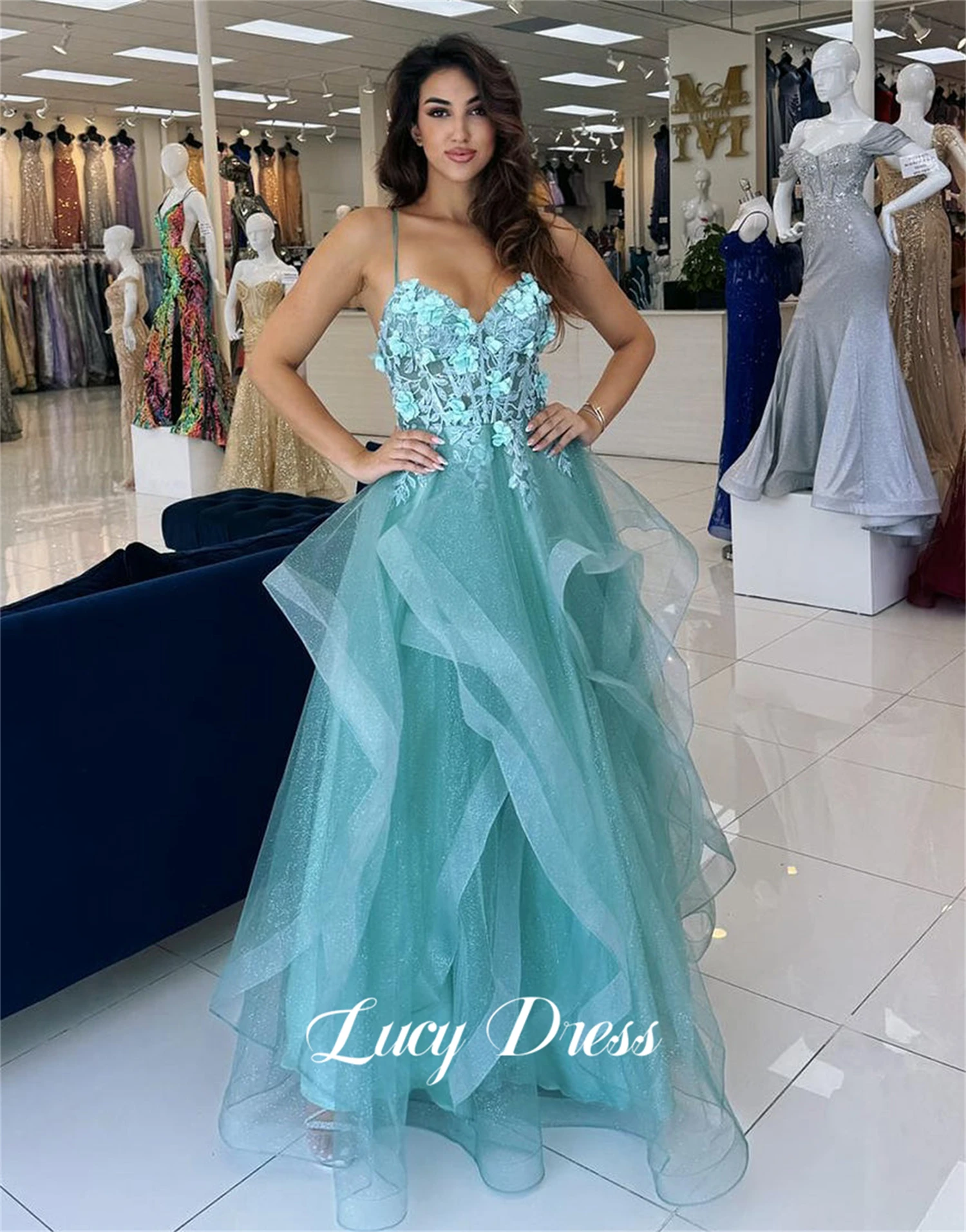 Lucy Customized Wedding Party Dress Elegant Evening Dresses for Special Occasions Luxury Dresses Women 2025 Shiny Fabric Robe
Lucy Customized Wedding Party Dress Elegant Evening Dresses for Special Occasions Luxury Dresses Women 2025 Shiny Fabric Robe