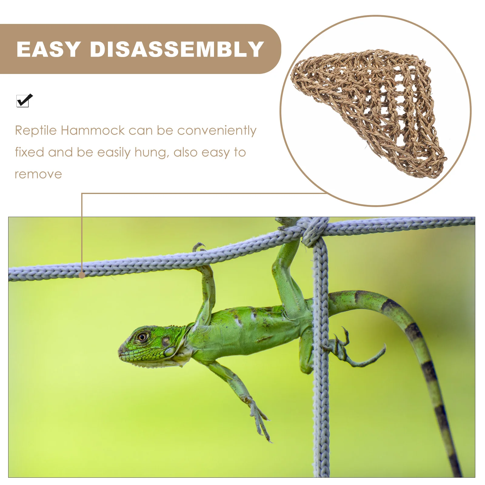 1 Set Snake Lizard Sleeping Bed Durable Wear-Resistant Easy Clean Pet Accessory Lizard Hanging Bed Reptile Cage Funny Hammock
1 Set Snake Lizard Sleeping Bed Durable Wear-Resistant Easy Clean Pet Accessory Lizard Hanging Bed Reptile Cage Funny Hammock