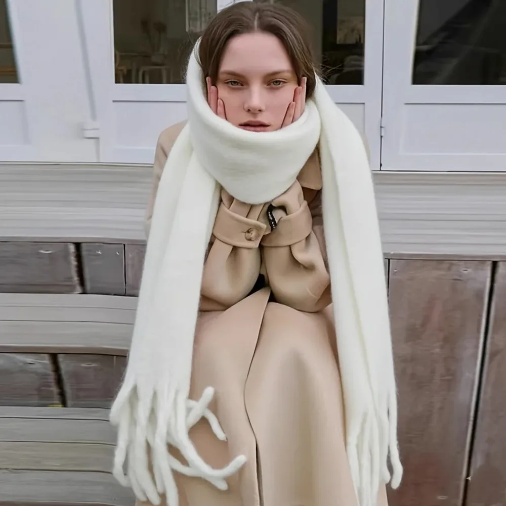 1 шт. однотонный мягкий теплый зимний шарф для женщин, имитация кашемира, роскошная утолщенная шаль-пашмина с кисточками, пушистый шарф-шаль
1 шт. однотонный мягкий теплый зимний шарф для женщин, имитация кашемира, роскошная утолщенная шаль-пашмина с кисточками, пушистый шарф-шаль