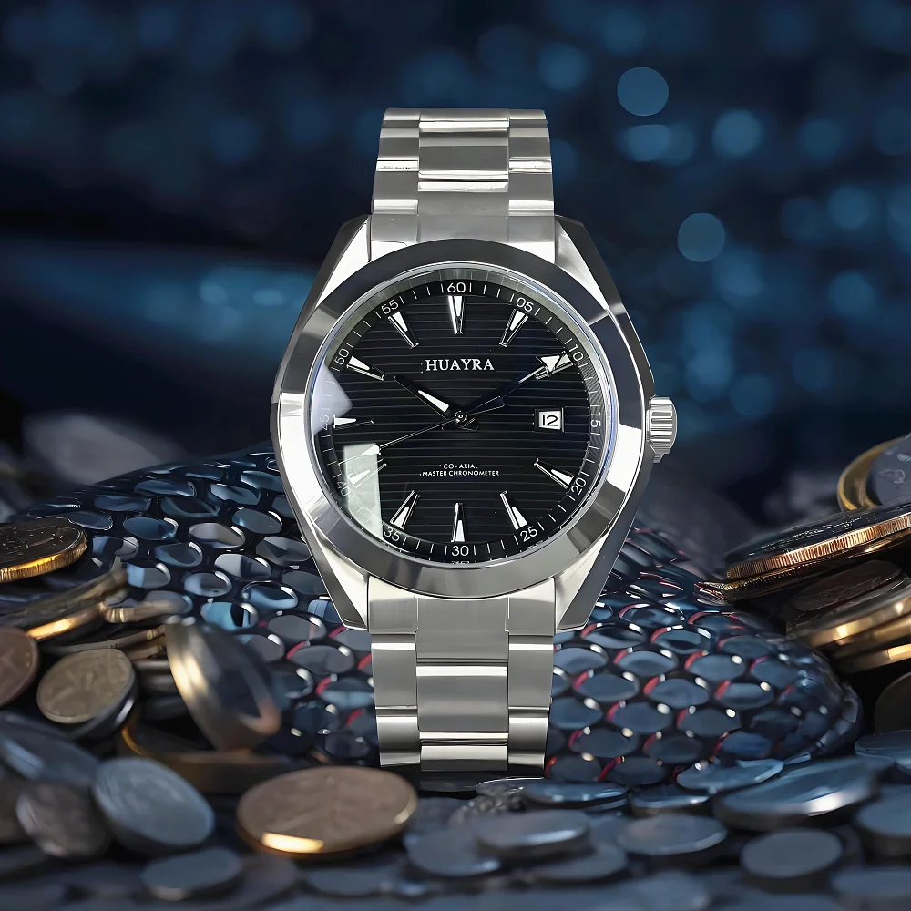 HUAYRA Fashion Luminous Waterproof Watches Automatic Mechanical Mens Watch AR Coated Glass Stainless steel Men's watch
HUAYRA Fashion Luminous Waterproof Watches Automatic Mechanical Mens Watch AR Coated Glass Stainless steel Men's watch