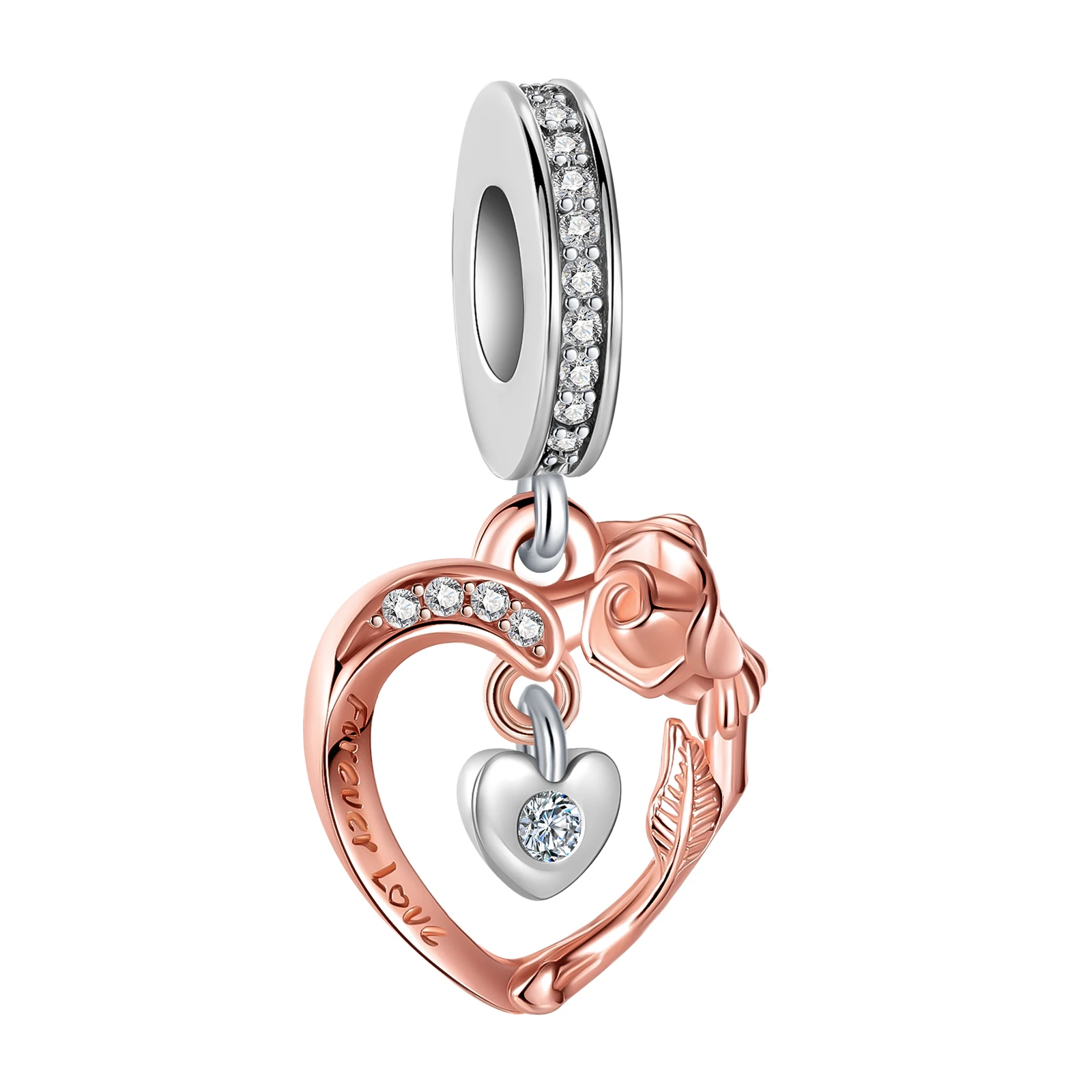 925 sterling silver rose golden lace Fit Original Pandora charm bead Charm Bracelet Necklace Trinket Diy Women Jewelry
925 sterling silver rose golden lace Fit Original Pandora charm bead Charm Bracelet Necklace Trinket Diy Women Jewelry