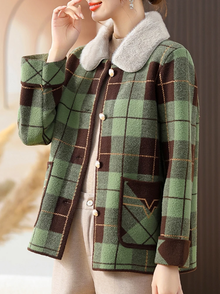 Модное шерстяное пальто для женщин среднего возраста, весенне-осеннее, с воротником, на одной пуговице, свободного кроя, с карманами
Модное шерстяное пальто для женщин среднего возраста, весенне-осеннее, с воротником, на одной пуговице, свободного кроя, с карманами