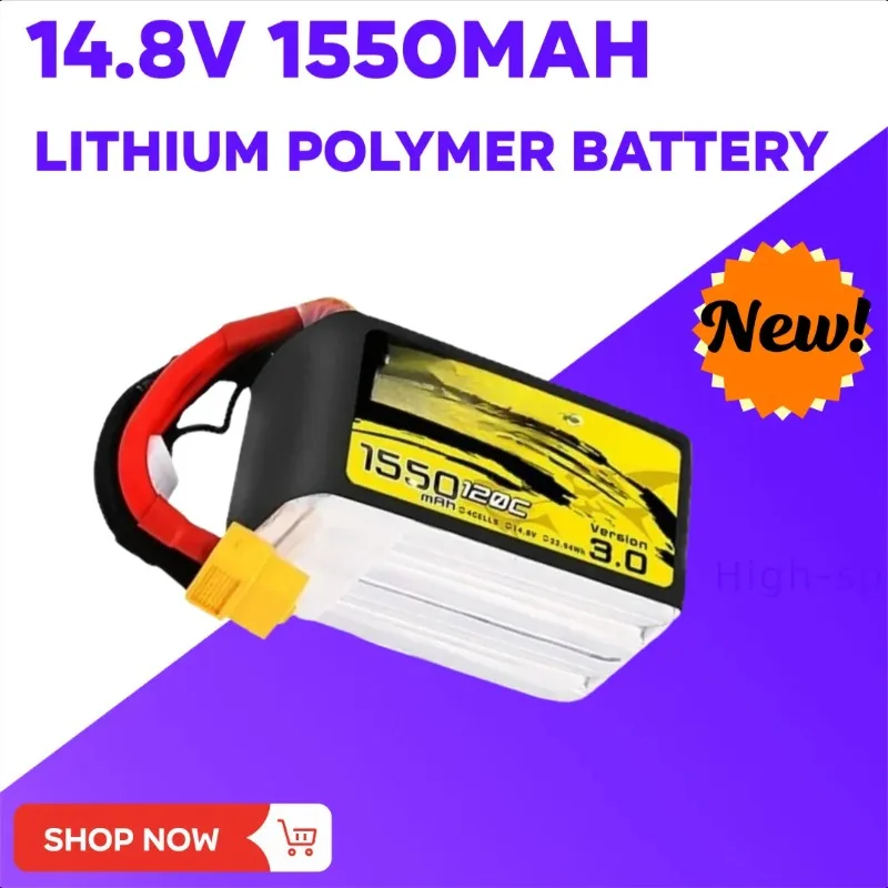 4S 14.8V 1550mAh 120C LiPo Battery for RC Helicopter Quadcopter FPV Racing Drone Parts with XT60 14.8V BATTERY
4S 14.8V 1550mAh 120C LiPo Battery for RC Helicopter Quadcopter FPV Racing Drone Parts with XT60 14.8V BATTERY