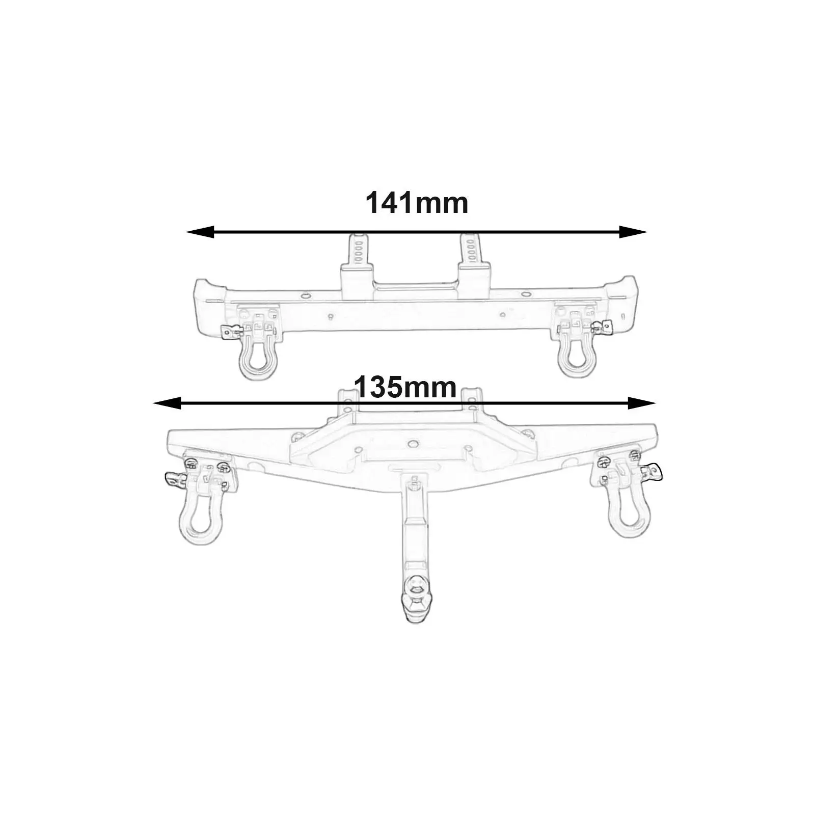 2Pcs 1/12 RC Car Bumper (Front and Rear) Spare Parts Easy to Install Replacement DIY Accs Upgrade Part for MN128 RC Vehicles
2Pcs 1/12 RC Car Bumper (Front and Rear) Spare Parts Easy to Install Replacement DIY Accs Upgrade Part for MN128 RC Vehicles