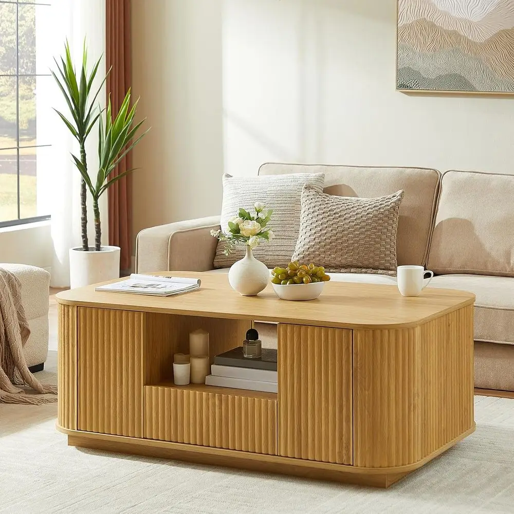 Large Rustic Wooden Coffee Table with Storage, 46.5 Living Room Furniture, Suitable for Modern or Home Office Decor (Log Color)
Large Rustic Wooden Coffee Table with Storage, 46.5 Living Room Furniture, Suitable for Modern or Home Office Decor (Log Color)