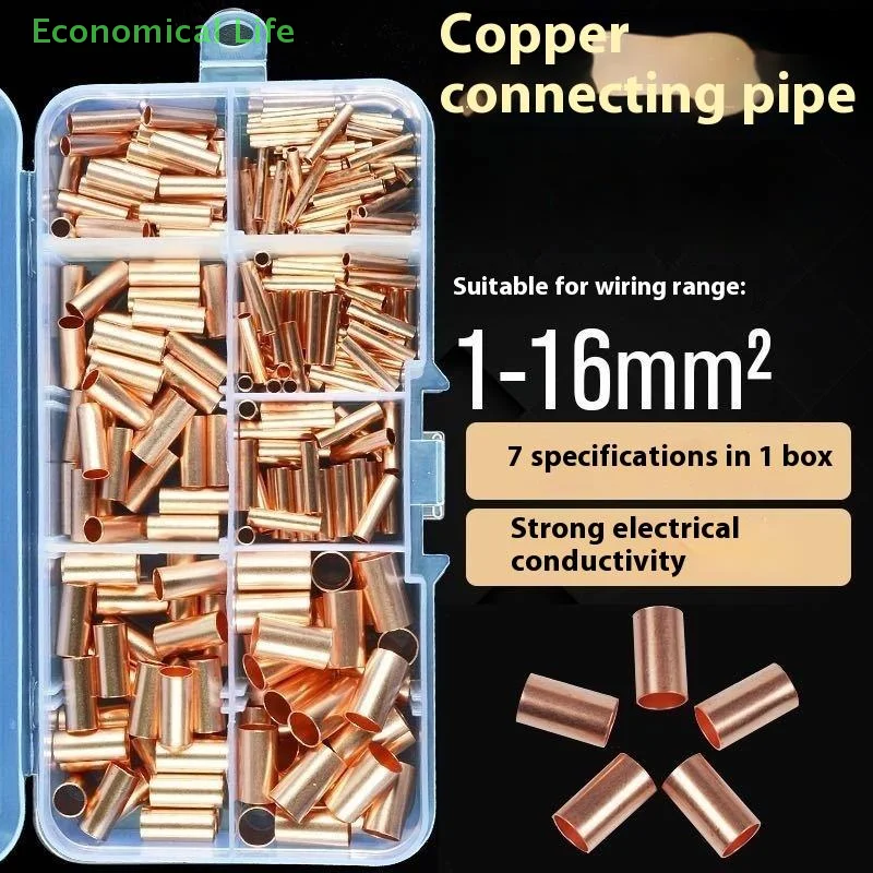 125/250/414/578Pcs Non Insulated Electrical Butt Terminal Assortment Kit Wire Ferrules Set 7 Size Copper Crimp Connector
125/250/414/578Pcs Non Insulated Electrical Butt Terminal Assortment Kit Wire Ferrules Set 7 Size Copper Crimp Connector