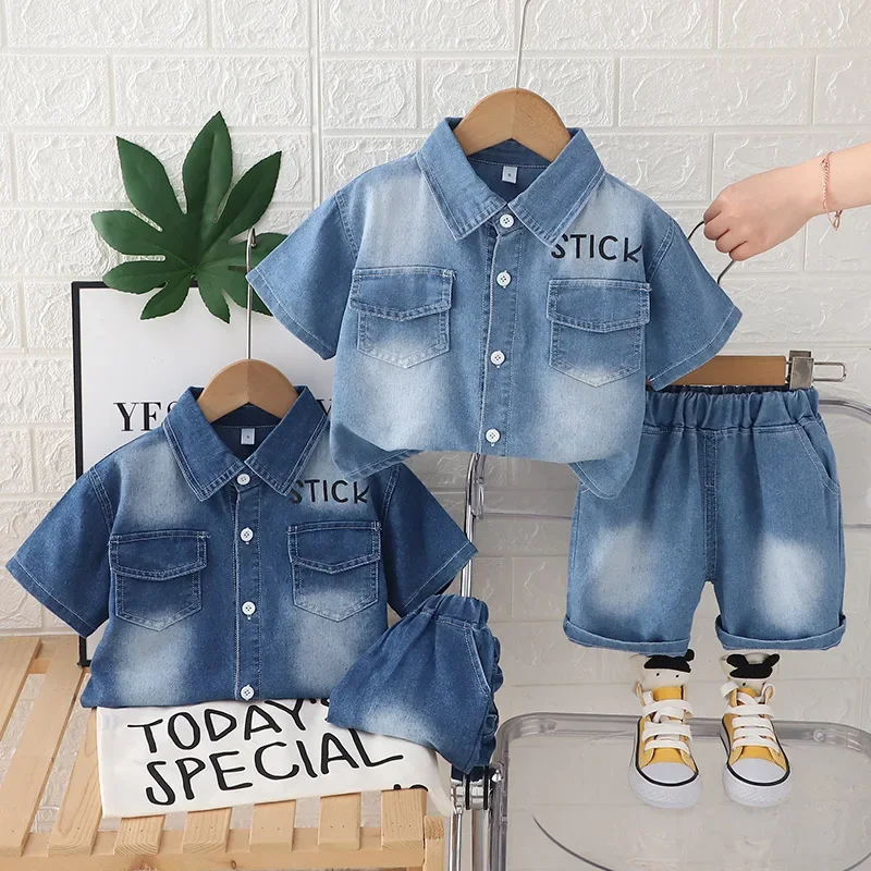 New Summer Fashion Baby Boys Clothes Suit Children Short Sleeved Shirt Shorts 2Pcs/Set Kids Girls Clothing Infant Casual Costume
New Summer Fashion Baby Boys Clothes Suit Children Short Sleeved Shirt Shorts 2Pcs/Set Kids Girls Clothing Infant Casual Costume