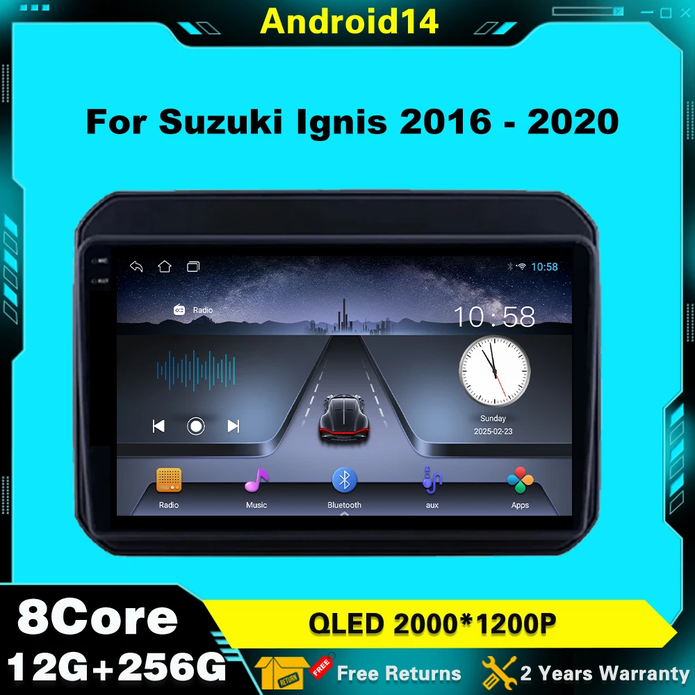 Для Suzuki Ignis 2016-2020 Android 14 автомобильный радиоприемник авто мультимедиа авторадио аудио стереоплеер GPS-навигация головное устройство 2 Din
Для Suzuki Ignis 2016-2020 Android 14 автомобильный радиоприемник авто мультимедиа авторадио аудио стереоплеер GPS-навигация головное устройство 2 Din