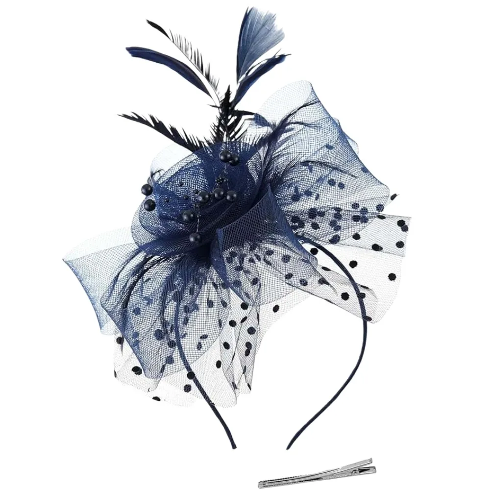 Bride Headdress Feathers Fascinator Hat Hoop Flower Mesh Exquisite Party Mesh Hair Band Sweet Polka Dot Bride Headdress Wedding
Bride Headdress Feathers Fascinator Hat Hoop Flower Mesh Exquisite Party Mesh Hair Band Sweet Polka Dot Bride Headdress Wedding