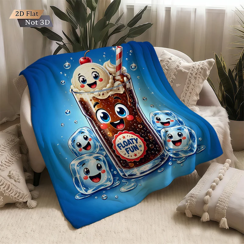 Cute Ice Cream Float Dessert Pattern Throw Blanket for Couch Living Room Nap Plush Decor 150x200cm
Cute Ice Cream Float Dessert Pattern Throw Blanket for Couch Living Room Nap Plush Decor 150x200cm