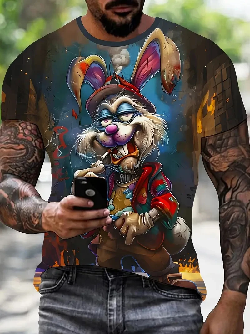 Funny 3D Animal Pattern Men's T Shirt Casual O-neck Short Sleeve Tops Fashion 3D Print Tees Hip Hop Trend Streetwear Summer Tops
Funny 3D Animal Pattern Men's T Shirt Casual O-neck Short Sleeve Tops Fashion 3D Print Tees Hip Hop Trend Streetwear Summer Tops
