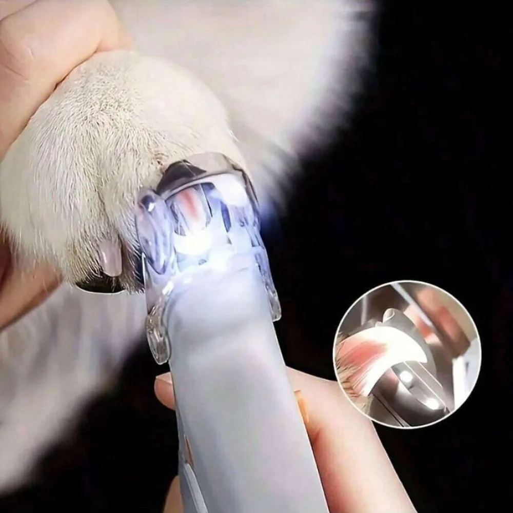 Pet Nail Clipper with LED Light & Magnifier, Includes Nail Debris Collector & File, Handheld Trimmer for Dogs Cats Small Animals
Pet Nail Clipper with LED Light & Magnifier, Includes Nail Debris Collector & File, Handheld Trimmer for Dogs Cats Small Animals