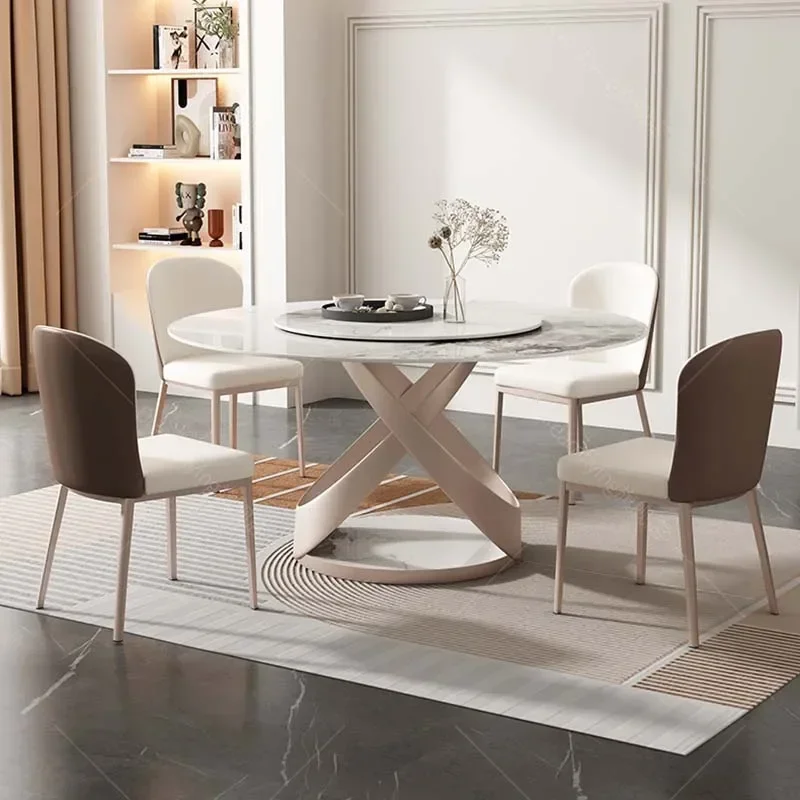Legs Metal Unique Table Luxury Turntable Design Round Kitchen Dining Table Set Living Room Modern Esstisch Restaurant Furniture
Legs Metal Unique Table Luxury Turntable Design Round Kitchen Dining Table Set Living Room Modern Esstisch Restaurant Furniture