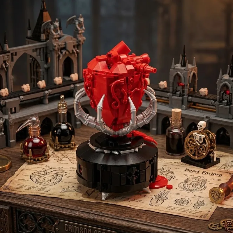 Gothic 495PCS Building Blocks Beating Heart Model Desktop Ornament Creative Collectible Toy Gift For Home Office Desk Decor
Gothic 495PCS Building Blocks Beating Heart Model Desktop Ornament Creative Collectible Toy Gift For Home Office Desk Decor