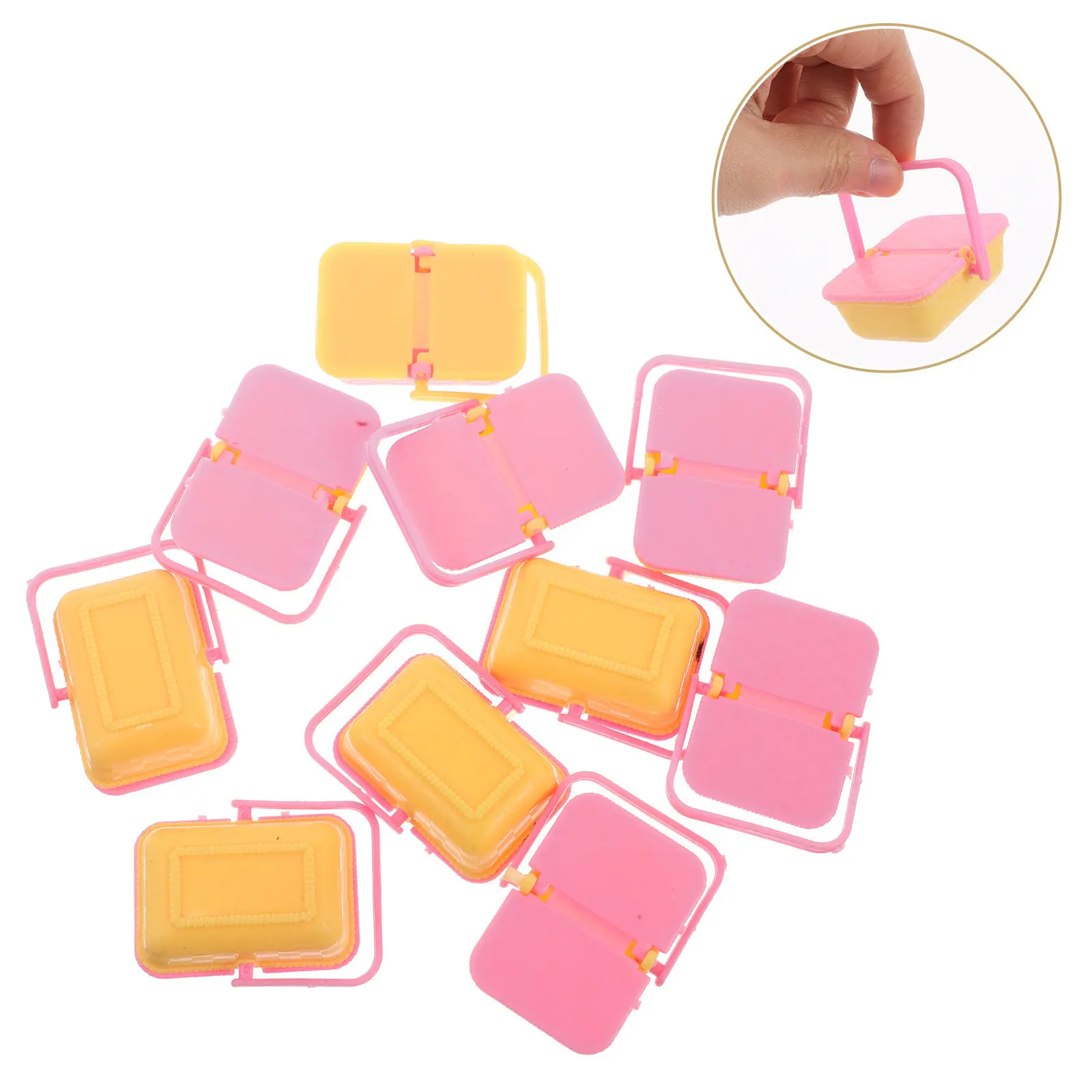 Miniature Shopping Basket Portable Plastic Basket Handles Pretend Play Dollhouse Storage Accessories Picnic Mini Picnic Baskets
Miniature Shopping Basket Portable Plastic Basket Handles Pretend Play Dollhouse Storage Accessories Picnic Mini Picnic Baskets