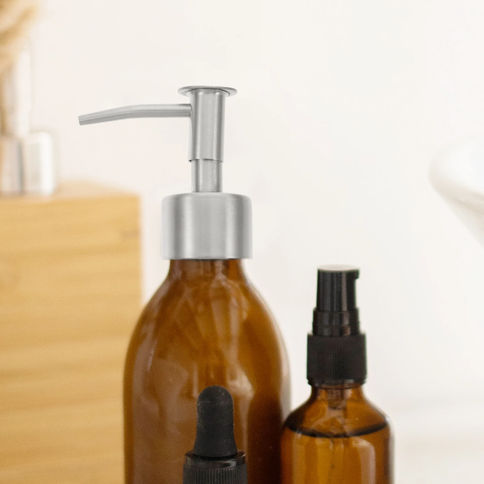 2 PCS White Soap Dispenser Bathroom Lotion Stainless Steel Lids 28mm Thread Size Elegant Classic Pump Fits Most Bottles
2 PCS White Soap Dispenser Bathroom Lotion Stainless Steel Lids 28mm Thread Size Elegant Classic Pump Fits Most Bottles