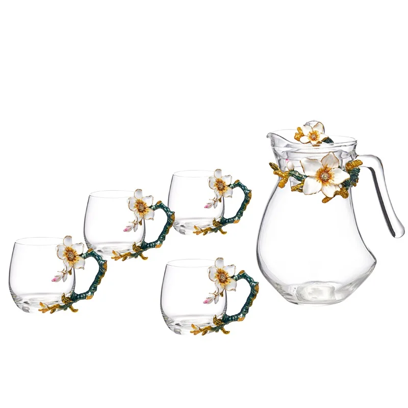 Gift box Luxury Chinese style, enamel flower glass, coffee cup set, teapot teacup set, coffee tea set
Gift box Luxury Chinese style, enamel flower glass, coffee cup set, teapot teacup set, coffee tea set