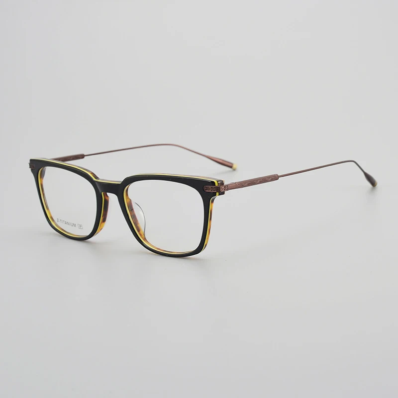 2023 New Arrive Vintage Cool Black Square Glasses Frame Men Shades Hand Craft Super Light Titanium Myopia Eyeglasses
2023 New Arrive Vintage Cool Black Square Glasses Frame Men Shades Hand Craft Super Light Titanium Myopia Eyeglasses