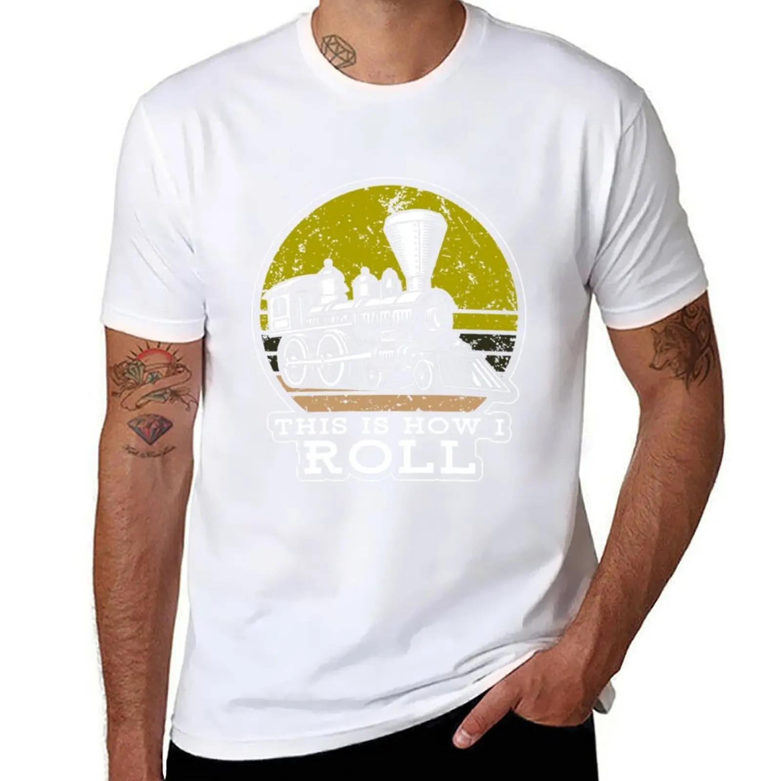 Train Railroad This Is How Roll T-Shirt man t shirts graphic t shirts for man pack cotton T-Shirt
Train Railroad This Is How Roll T-Shirt man t shirts graphic t shirts for man pack cotton T-Shirt