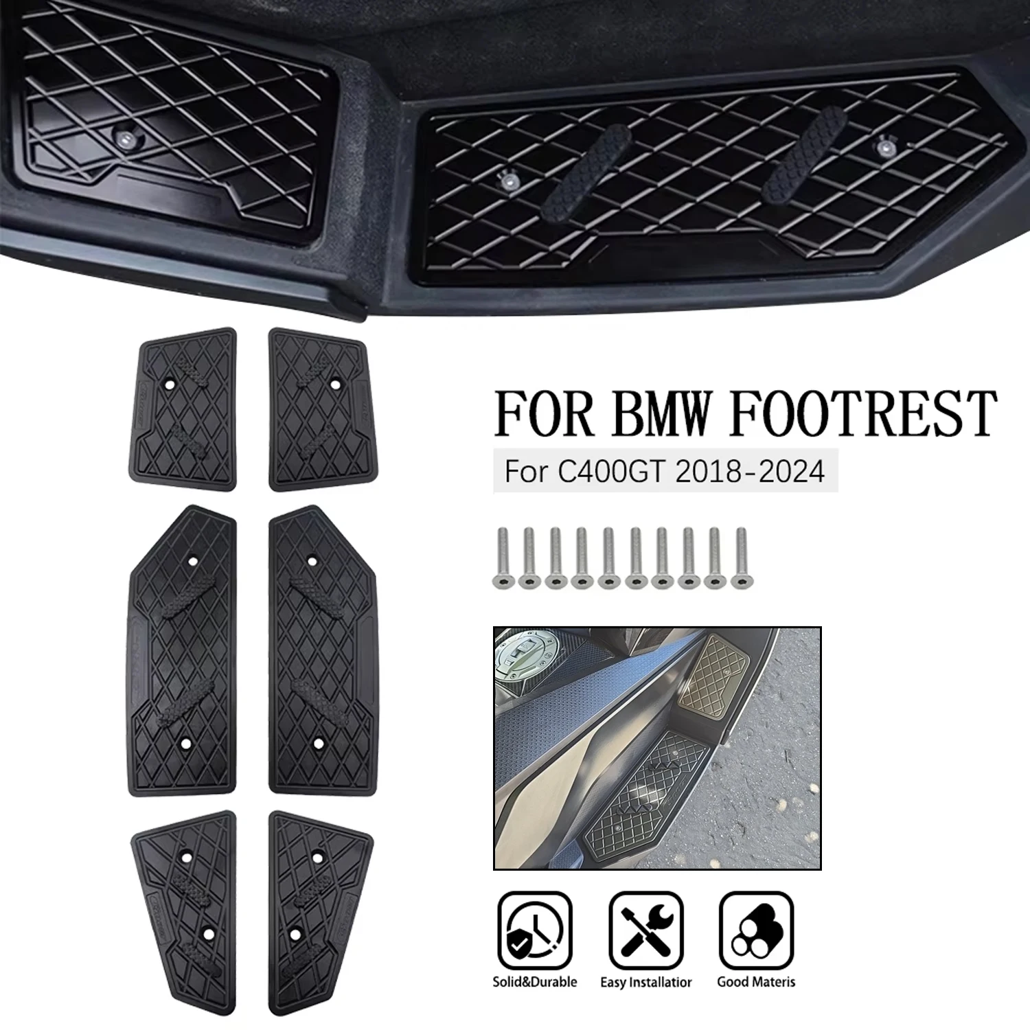 Motorcycle Footpads for BMW C400GT Front and Rear Pegs Plate Aluminum Alloy Pedal Modified Skid proof Footrest C 400 GT C400 GT
Motorcycle Footpads for BMW C400GT Front and Rear Pegs Plate Aluminum Alloy Pedal Modified Skid proof Footrest C 400 GT C400 GT