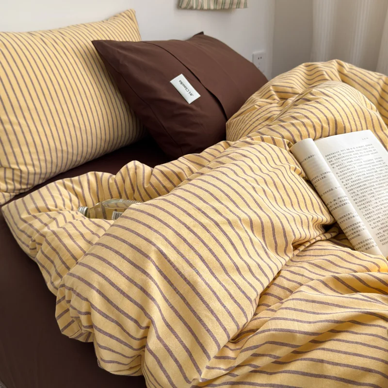 Bonenjoy 100% Cotton Duvet Cover Stripe Style Bedding Skin-friendly Quilts Cover Soft Comforter Covers (Pillowcase Need Order)
Bonenjoy 100% Cotton Duvet Cover Stripe Style Bedding Skin-friendly Quilts Cover Soft Comforter Covers (Pillowcase Need Order)