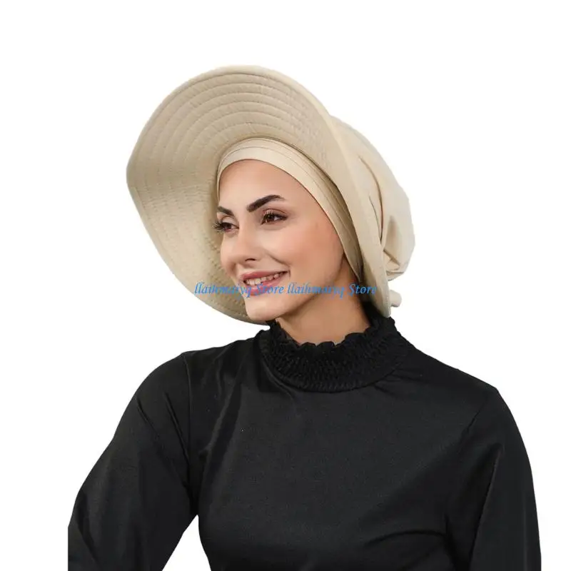 573B Adjustable Sun Protective Cap And Hair Wrap Set Moisture Wicking Large Wide Brims
573B Adjustable Sun Protective Cap And Hair Wrap Set Moisture Wicking Large Wide Brims