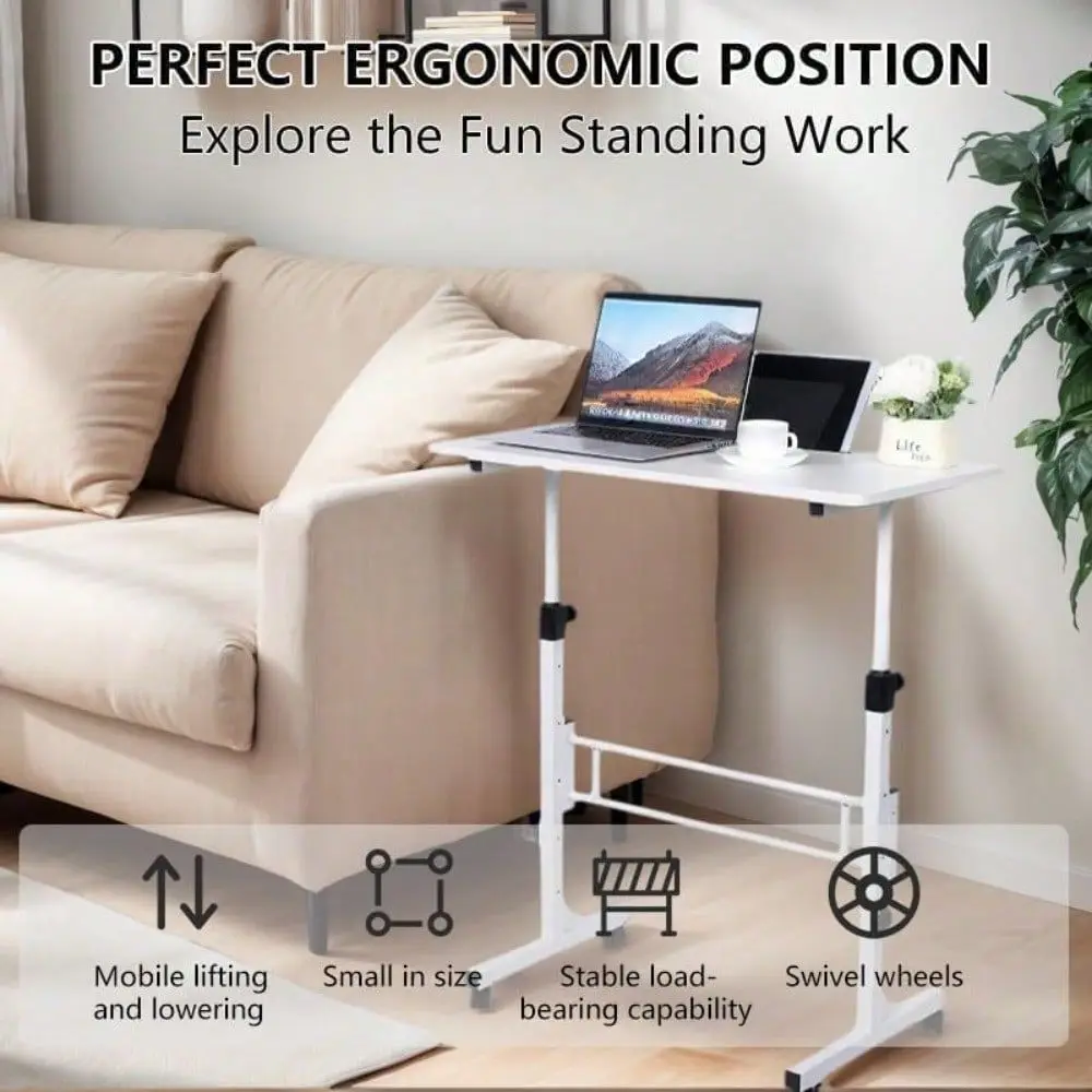 Standing Desk Adjustable Height 27.5 43.3 , Small Computer Desk With Wheels, Foldable Home Office Desk, Folding Table For Lapto
Standing Desk Adjustable Height 27.5 43.3 , Small Computer Desk With Wheels, Foldable Home Office Desk, Folding Table For Lapto