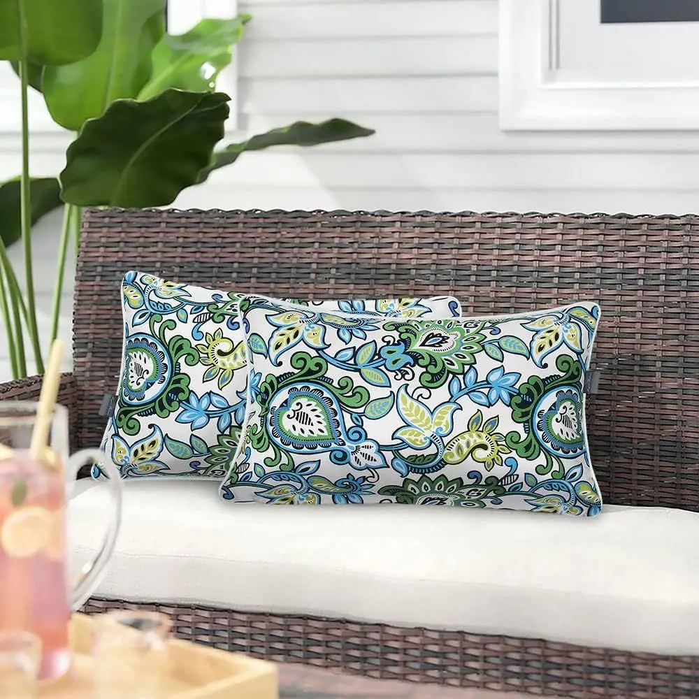 Outdoor Waterproof Lumbar Rectangular Throw Pillow with Insert, Home Decorative Toss Pillows All Weather Cushion or Patio Garden
Outdoor Waterproof Lumbar Rectangular Throw Pillow with Insert, Home Decorative Toss Pillows All Weather Cushion or Patio Garden