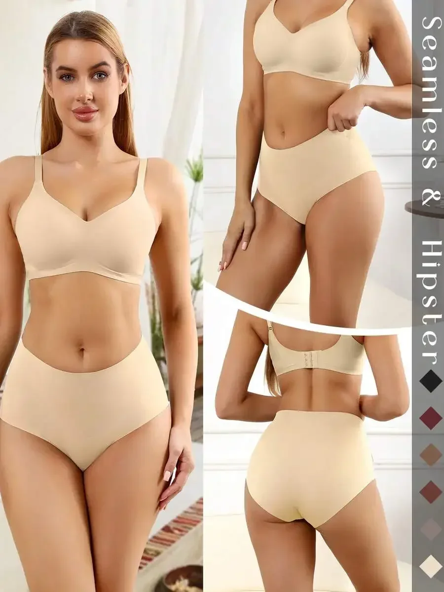 6 Pack Women High Waist Seamless Full Coverage Briefs No Show Panties S To XXL
6 Pack Women High Waist Seamless Full Coverage Briefs No Show Panties S To XXL