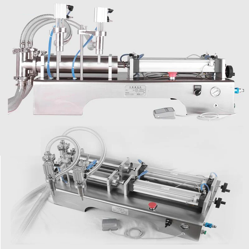 Cream Double heads Filling Machine Pneumatic Liquid Filler for Beverage Oil Water Juice Honey Filling Machine 10-100ml
Cream Double heads Filling Machine Pneumatic Liquid Filler for Beverage Oil Water Juice Honey Filling Machine 10-100ml